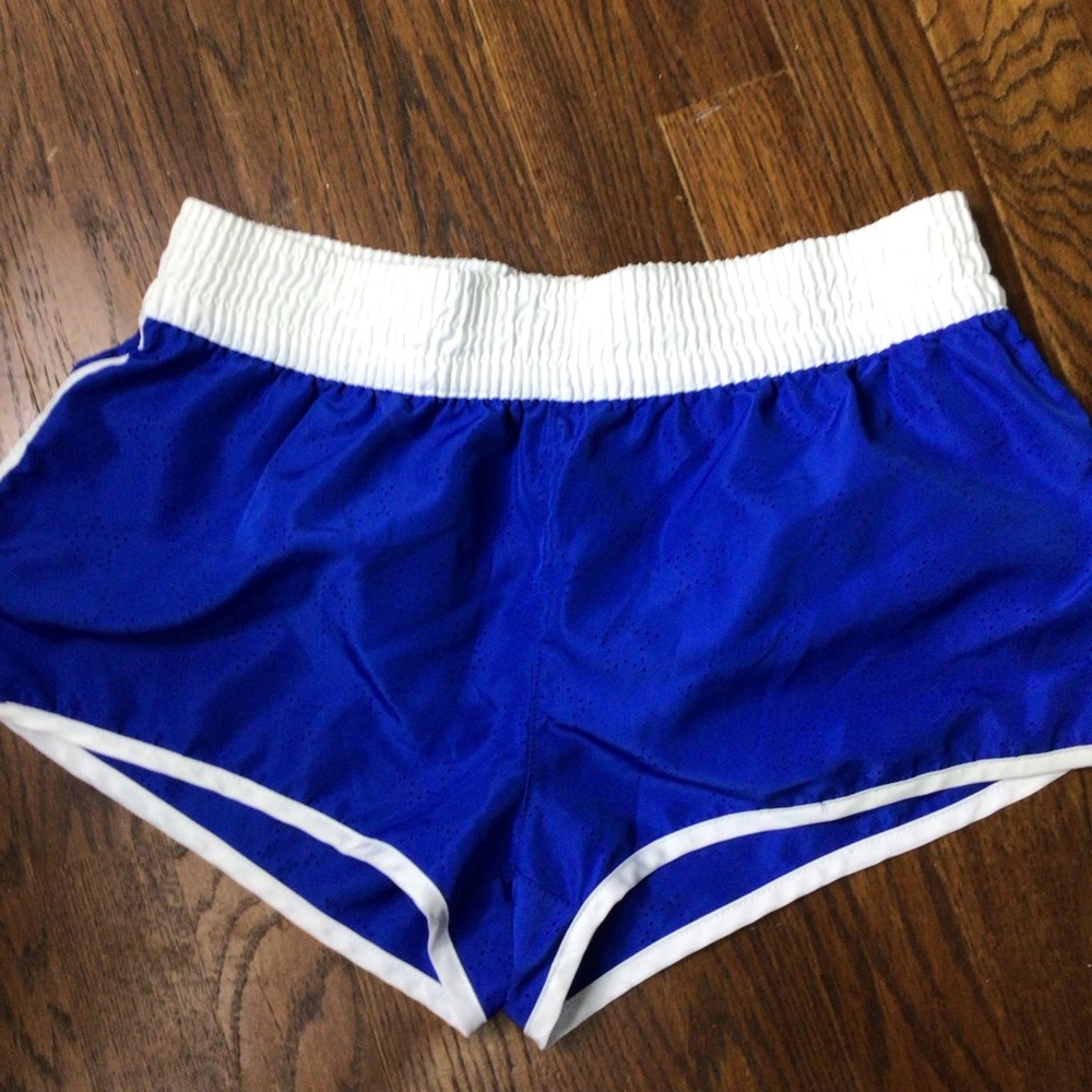 Y2K OP Blue and white shorts women’s small so cute!